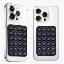 1 st silikonsugkopp med halkskydd för telefonen, 24 st silikonsugkoppar med självhäftande kuddar - Svart - Visa 6