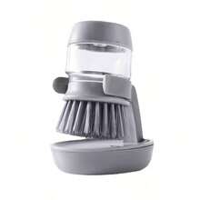 带皂液器的锅刷，多功能厨房清洁刷带支架，洗碗刷，厨房擦洗刷，适用于锅碗瓢盆，厨房水槽和台面清洁刷，清洁用品，清洁工具 - 多色 - 查看 14