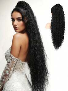 36 Inch Drawstring Ponytail Curly Hair Extension, Multi-Layer Ponytail Wig, Suitable For Everyday Wear - Multicolor - View 11