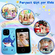 Children's Learning Toy Phone, Educational Game Phone, Including 26 Letter Learning, 8 Puzzle Game Functions, Silicone Shell, MP3 Player, Dual Cameras, Perfect Birthday Gift For Boys And Girls Aged 3-12 - Multicolor - View 9