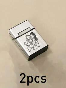 定制照片香烟盒，女士个性化香烟盒，定制香烟收纳盒，情人节礼物，可定制情侣照片生日礼物，男士礼物，婚礼配饰，旅行必备，便携式，结婚礼物，男女通用，周年纪念，男士，女士，情侣，家人，朋友 - 風格A - 查看 7