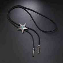 1 chiếc dây chuyền Bolo cổ điển bằng đồng/bạc, kiểu dáng unisex, phụ kiện cao bồi miền Tây hình ngôi sao năm cánh cá tính, thích hợp đeo hàng ngày, có thể dùng làm quà tặng (màu sắc và kiểu dáng dây chuyền ngẫu nhiên, tùy thuộc vào sản phẩm thực tế) - Nhiều màu 1 - Xem 14