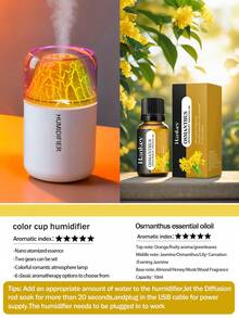 1 pieza Humidificador de volcán colorido de 180ml, alimentado por USB, 2 modos de funcionamiento, luz LED de 7 colores, apagado automático, niebla silenciosa, ambientador, difusor de aromaterapia, adecuado para decoración de habitaciones, oficina, sala de estar, escritorio, coche, gran regalo para ella - Blanco y Negro - Ver 24