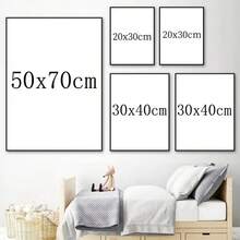 1幅复古风格帆布墙画，粉色和绿色棕榈树搭配格子图案，展现加州夏季热带风情，融合90年代和Y2K的优雅美学，适合作为节日礼物或卧室装饰，不含画框。 - 彩色 - 查看 2