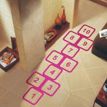 1 Set - Hopscotch Game Stickers, Numeric Pattern Game Stickers, Interactive Educational Game Stickers, Suitable For Room, Living Room - Birthday Gift - Easter Gift - New Year Gift - Valentine's Day Gift - Perfect Gift - Gift - Toys - Games - Multicolor - View 17