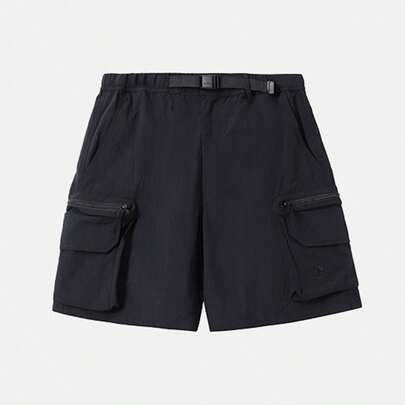 CAMEL CROWN 女士户外透气吸汗速干短裤，夏季防晒徒步裤，跑步运动工装裤