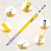 1pc Lightweight Multi-Functional Tool Pen, Slim Design, Portable And Easy To Carry, Can Be Placed In Pocket, Pencil Case, Handbag, Backpack - Multicolor - View 10