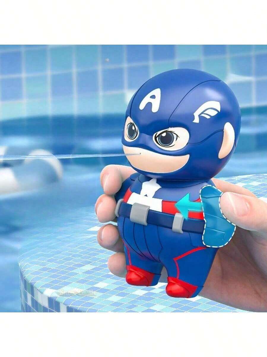 1个漫威蜘蛛侠和钢铁侠人形水枪，适合派对、游戏活动及派对用品，新年礼物、情人节礼物、复活节礼物（随机款式） - 彩色 - 查看 1