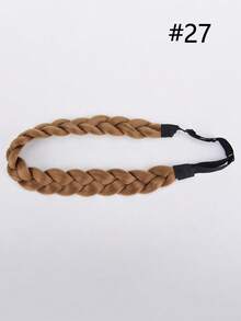 High Temperature Synthetic Braided Wig With Adjustable Braids, Including Fishtail Braid And Twisted Braid - Multicolor - View 18