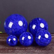 1pc Blue Quartz Sphere-A Hand-Polished And Carved Mineral Specimen, A Unique Holiday Gift For Christmas, Halloween, Valentine's Day, Easter, And Thanksgiving. - Multicolor - View 7