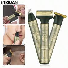 Three-In-One Men's Multifunctional Shaving Set: Hair Clippers, Nose Hair Clippers And Razors Can Be Freely Converted, USB Chargingr Battery Capacity 600mAh - A - View 5