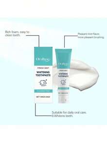 Mint Whitening Toothpaste Cleaning Breath Yellow Stains Remove Prevent Tooth Decay Brightening Teeth Toothpaste Oral Care - 1 Item - View 6
