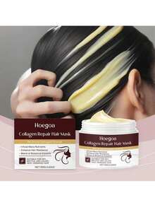 Keratin Collagen Hair Mask - Magical Straightening & Repair Cream, Deep Moisturizing For Dry, Frizzy & Damaged Hair - 1 cái - Xem 6