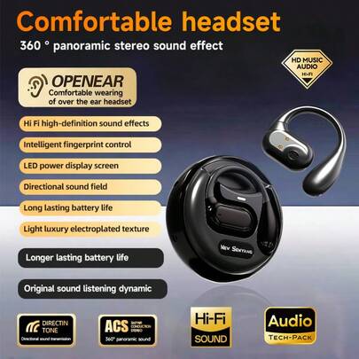 NEW SENYANG 2026 New Stylish And Comfortable Sports Headphones, Deep Bass Music, Hanging Earbuds, Video, TWS HIFI Dolby Sound, Stereo High-Definition Calling Headphones, Suitable For Android Phones And Gaming, Couples Headphones, Smart Headphones