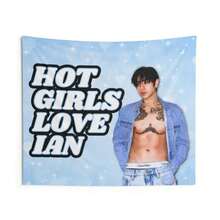 DPR Ian Abs Denim Blue Hot Girls Flag Banner: Christian Yu Kpop Concert Tour Merch & Gift 2026 - 1PC - Xem 4