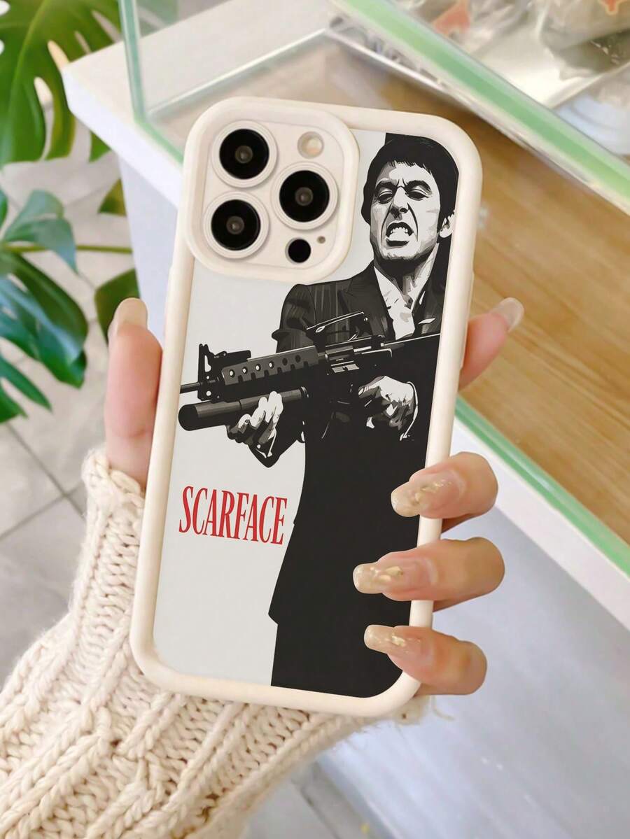 Fashionable Creative Scar Pattern UV Printed Soft Phone Case, 360 Degree All-Round Protection, Compatible With IPhone 11 12 13 14 15 16 17 Pro Max XR X/XS 7 8 Plus SE Mini Waterproof Shockproof Anti-Fall Scratch ResistantFOR-YOUR-BELOVED-PHONE - 款式7(1pc) - 查看 1