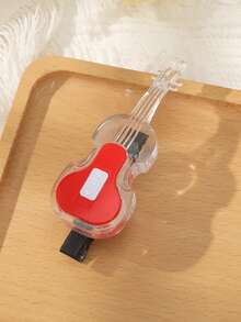 1Pc Fun Violin Hair Clip, Perfect For Daily & Party, Fashion Outing Accessory - Multicolor - View 7