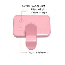 No 015062149-0001 1pc LED Selfie Fill Light, Clip-On Fill Light, Phone Selfie Light, Suitable For Phone And Computer, Makeup, Zoom Meetings, Live Streaming, Vlog, Perfect For Selfies And Video Calls 150mAh Suitable For Selfies And Live Streaming, Portable Light - BGD-11A Square - View 10