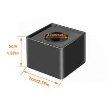 Nouveau microphone sans fil en métal avec poignée et boîte de rangement carrée, adaptateur de microphone sans fil pour interview, adaptateur de microphone sans fil portable, convient pour la vidéo, les interviews, les podcasts, la création de contenu, compatible avec divers microphones cravate sans fil - Multicolore - Voir 10