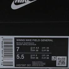 女士 WMNS NIKE FIELD GENERAL 休闲鞋，低帮，HQ7397-001 - 黑色 - 查看 7