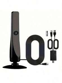 2025新款高清电视天线 - 360°全方位信号接收，支持4K高清智能电视，包含3.05米同轴电缆，USB供电，即插即用 - HDTV-13 - 查看 6