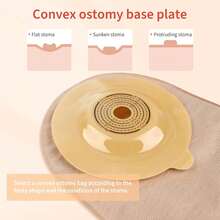 ¡RecomendadoDERAYMI 30 bolsas de colostomía, bolsa de ostomía convexa, suministros de colostomía de dos piezas, bolsas de ostomía drenables para piel con arrugas irregulares, estoma irregular, 45 mm máx. (20¡Top de Temporada - 20 bolsas + 10 barreras convexas - Ver 2