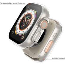 2pcs (Black + Transparent) Tempered Glass Protective Case Compatible With Apple Watch Series 11/9/8/7/6/5/4/3/2/1/Ultra1/2, Made Of Durable Material, Shock-Resistant, Full Protection, Ultra-Thin Design, Easy To Wear, High Transparency, Anti-Fingerprint, Scratch-Resistant. - 2 Pieces (black + Transparent) - View 7