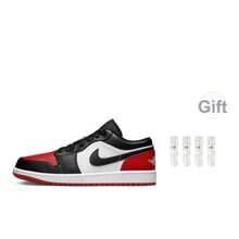 Air Jordan 1 Low 'Bred Toe 2.0' White Varsity-Red Black Sneakers Men 553558-161 - 彩色 - 查看 7