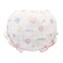 4 Stücke/Packung Baby Mädchen Baumwolle Süß Muster Atmungsaktiv Dreieck Höschen - Pink - Übersicht 2