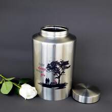 Up To 220 Lbs Cardinal Large Cremation Urns For Adult Human Ashes, Decorative Funeral Keepsake Memorial Urn For Male Female Women Man Mom Dad Ashes With Velvet Bag - Cặp đôi - Xem 6