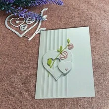 Troqueles creativos con diseños de amor y flores, plantillas para hacer manualidades de scrapbooking, álbumes y estampado en relieve, herramientas para hacer tarjetas de felicitación, recortes de papel para manualidades, plantillas de troquelado para hacer tarjetas de regalo. - plata - Ver 3
