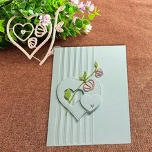 Troqueles creativos con diseños de amor y flores, plantillas para hacer manualidades de scrapbooking, álbumes y estampado en relieve, herramientas para hacer tarjetas de felicitación, recortes de papel para manualidades, plantillas de troquelado para hacer tarjetas de regalo. - plata - Ver 5