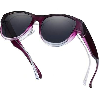 Polarised Over Glasses Sunglasses For Women, TR90  Frame, UV400 Protection Ideal For Outdoors & Driving