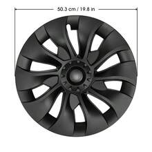 4PCS 18" Wheel Cover Hubcaps Rim Cover Matte Black For  2017-2023 - A - View 2