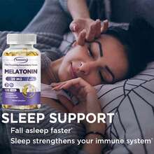 XEMENRY Melatonin 20mg - Fall Asleep Naturally, Promotes Relaxation And Calmness, Adjusts Jet Lag, Improves Immunity, Gluten Free - 120pcs - 一瓶 - 試用階段 - 查看 7