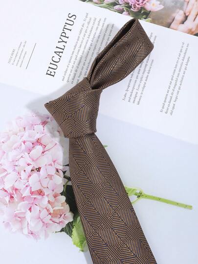 1条男士休闲复古条纹领带，舒适百搭，适合日常、商务、派对等场合。