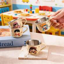 1个316L不锈钢卡通杯，小容量派对杯，儿童杯，果汁杯，咖啡杯，日常小容量杯 - 彩色 - 查看 1