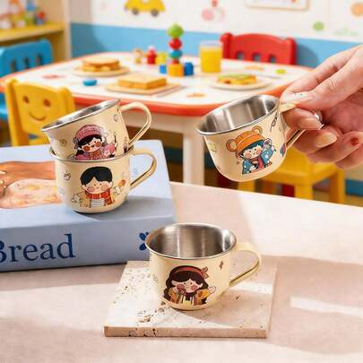 1个316L不锈钢卡通杯，小容量派对杯，儿童杯，果汁杯，咖啡杯，日常小容量杯