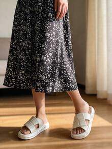 女士沙滩凉鞋，白色夏季凉鞋，新款女士交叉绑带凉鞋，拖鞋，优雅女士凉鞋，女士厚底凉鞋，舒适女士凉鞋，女士度假凉鞋，女士凉鞋，拖鞋，女士休闲凉鞋 - 白色 - 查看 6