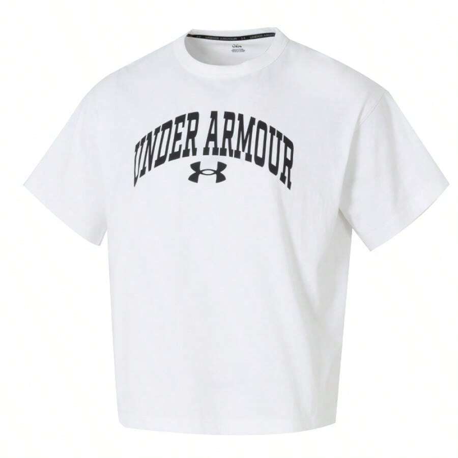 Under Armour Unisex Soft Short Sleeve T-Shirt, APAC Half Sleeve WM Tee, Comfortable Minimalist Daily, Outdoor, Sports, Casual Short Sleeve T-Shirt 1387994-100 - White - View 1