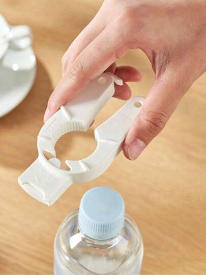 1pc 3-In-1 Multifunctional Home Magnetic Bottle Opener, Creative Drink Bottle Cap Opener, Jar Lid Wrench, Effort Saving Accessories