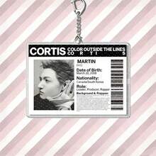 CORTI/S K-Pop Boyband Member Acrylic Cute Keychain, Backpack Charm, Gift - Multicolor - View 9