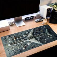 超大高清飞机图案鼠标垫 – 大号桌面垫。这款大号鼠标垫可用作桌面垫、学习垫或键盘垫，适用于游戏、居家和办公等多种场景。它拥有光滑柔软的表面，触感舒适；防尘防污，易于清洁。 - 飛機 - 查看 4