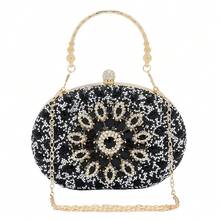 SH Clutch Purses For Women Formal Rhinestone Evening Bag Sparkly Handbags Wedding Party Cocktail Prom - Embrague negro - Ver 1