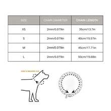 Stainless Steel Dog Collar Anti-Bite Chain Leash For Large/Medium/Small Dogs - Silver - View 2