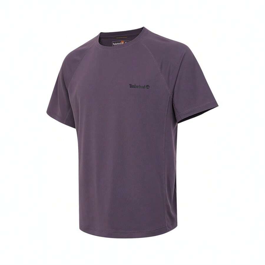 Timberland Men's AF INSTANT COOLNESS SHORT SLEEVE T-SHIRT, Knit Crew Neck Short Sleeve - Purple - View 1