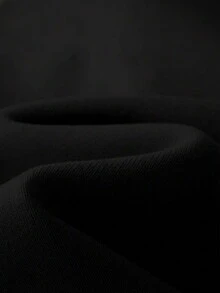 Áo khoác nỉ nữ dáng rộng, màu xanh navy, khóa kéo, có mũ, túi, dây rút, hàng mới về, thích hợp cho mùa Thu/Đông. - màu đen - Xem 5