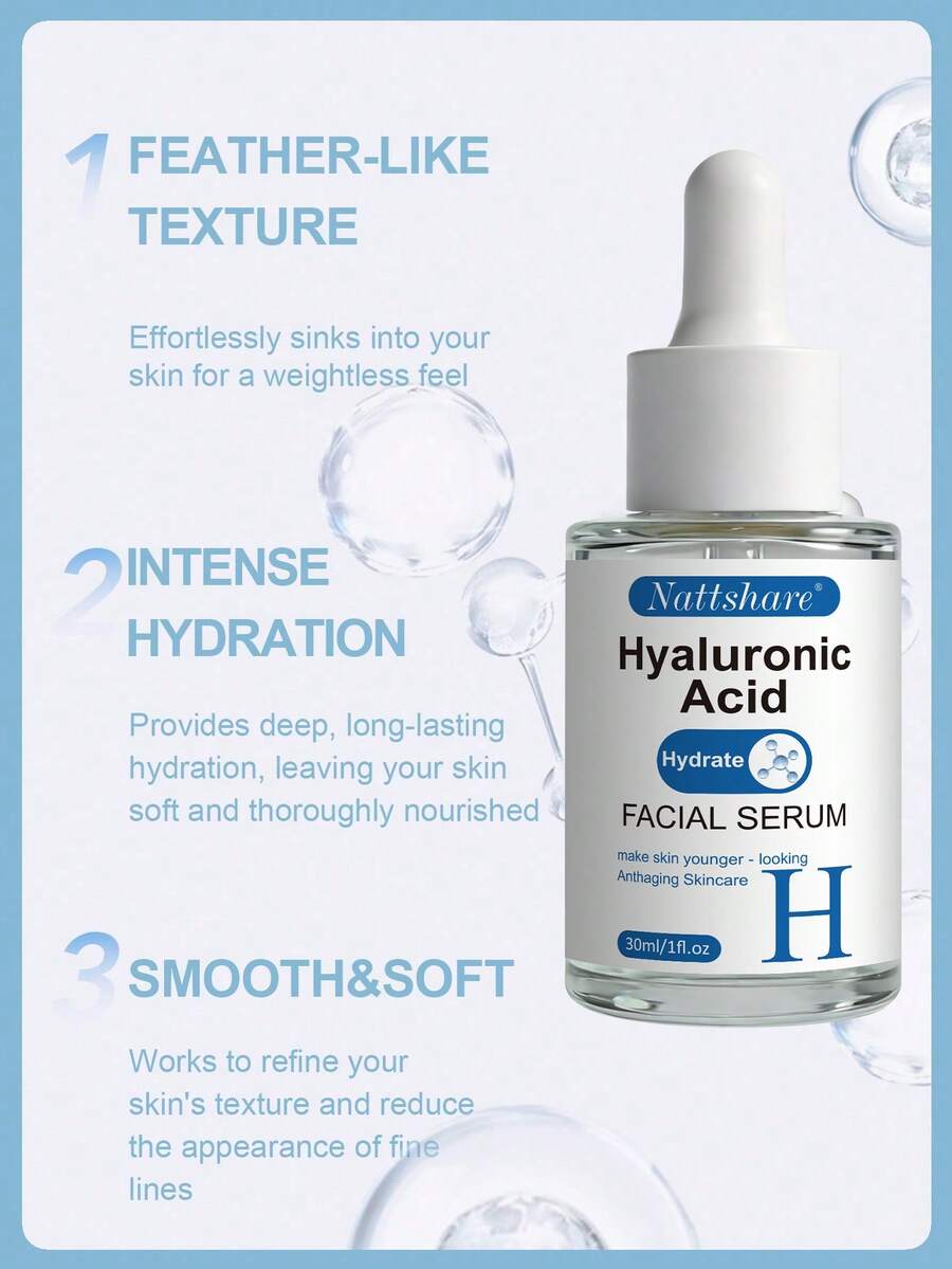 Suero calmante de ácido hialurónico, reparación profunda y humectación, antienvejecimiento, esencia facial de ácido hialurónico, reducción de arrugas, cuidado facial - Hyaluronic Acid - Ver 1