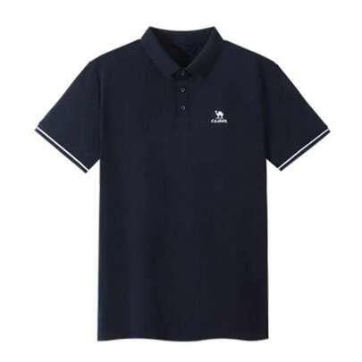 CAMEL CROWN Camisa polo deportiva transpirable y suave para exteriores, camiseta de manga corta con cuello vuelto casual y versátil para hombres