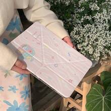 Ốp bảo vệ hình ngôi nhà màu hồng hoạt hình dễ thương và chú cún con, tương thích với Apple thế hệ thứ 11, Pro 2025, thế hệ thứ 10, Air 7/6, máy tính bảng 11 inch, vỏ bảo vệ thời trang có khe cắm bút cảm ứng, phù hợp cho các bạn nữ. - Hồng - Xem 7